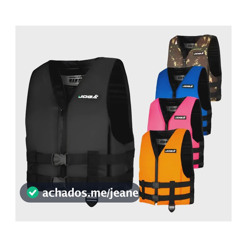 Colete Salva Vidas Wave Jogá Até 50kg Criança Infantil Preto 40