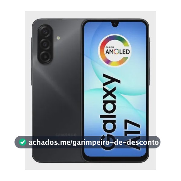 Celular Samsung Galaxy A17 Com Ia, 128gb, 4gb Ram, Câm De 50mp, Tela De 6.7", Nfc, Ip54 - Preto