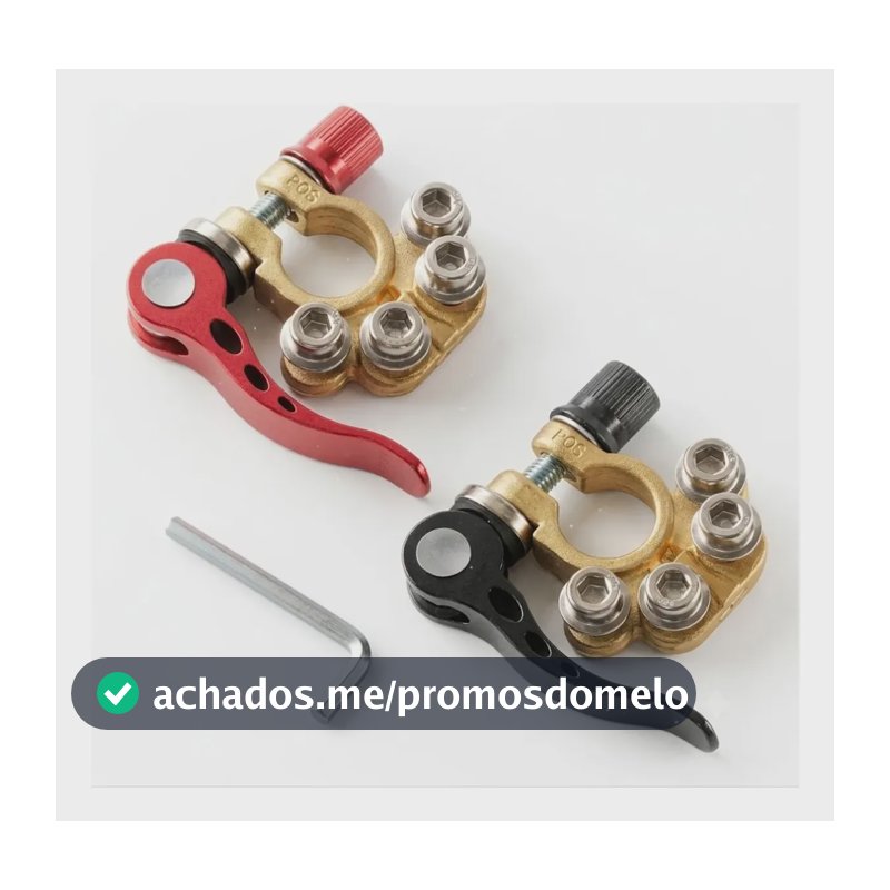 2 Conector Terminal Bateria Automotiva Engate Rápido
