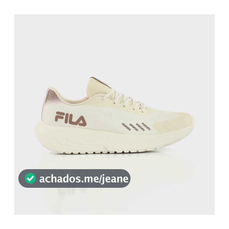 Tênis Fila Sprint Feminino Academia Caminhada Treino Leve Off White 36 Br
