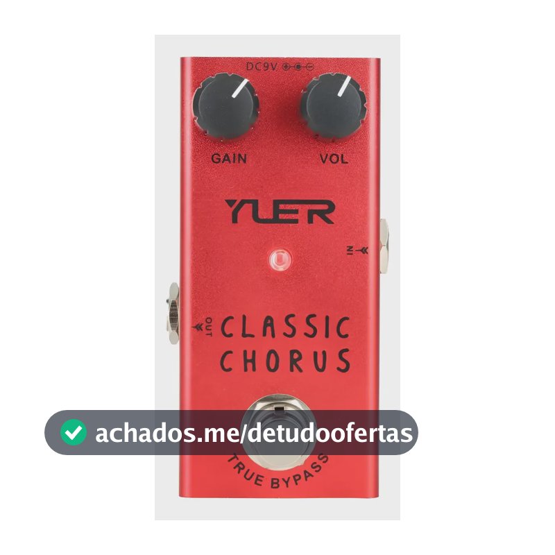 Pedal De Guitarra Yuer Classic Chorus Vermelho
