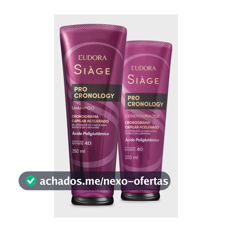 Combo Siàge Pro Cronology: Shampoo 250ml + Condicionador 200