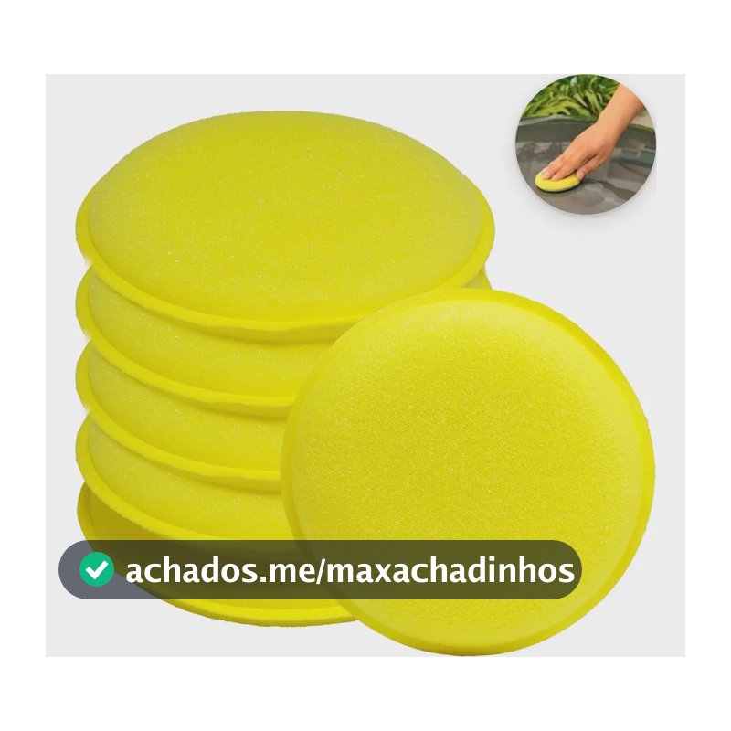 Esponja Espuma Aplicadora De Cera Automotiva Silicone Carro
