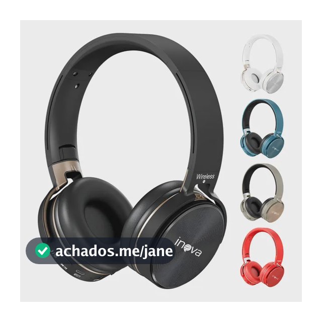 Fone Ouvido Bluetooth Regulável Com Microfone E Redução Ruíd