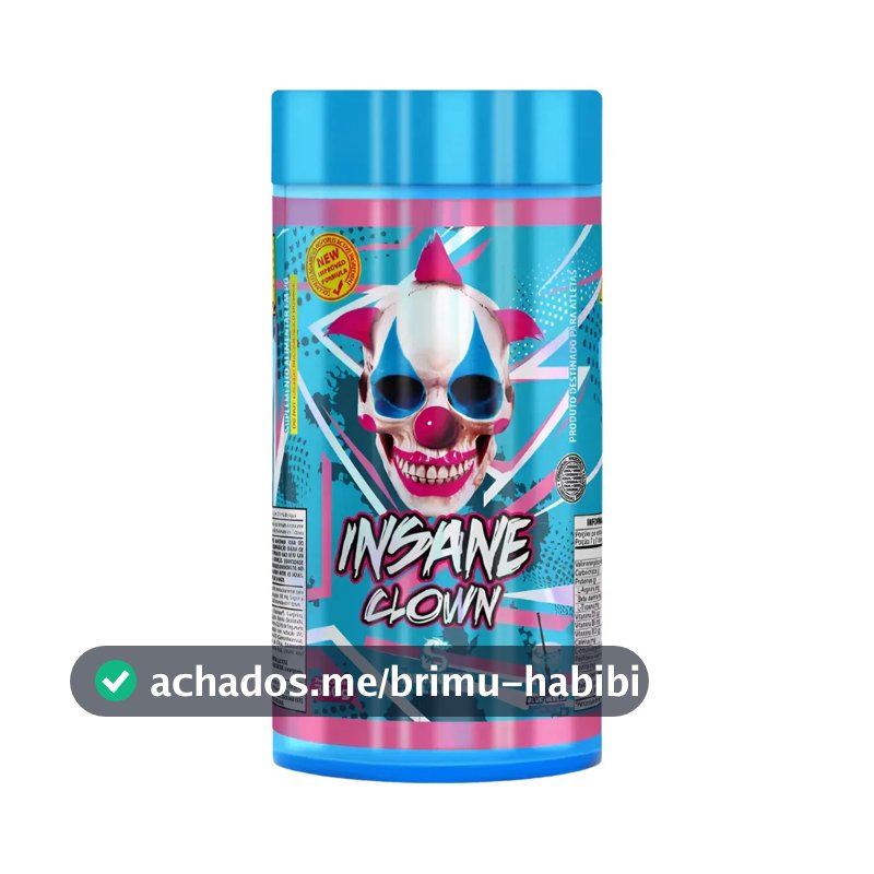 Suplemento em pó Demons Lab Beta alanina Pré Treino Insane Clown 350g Demons sabor Blue Vanilla x 350g