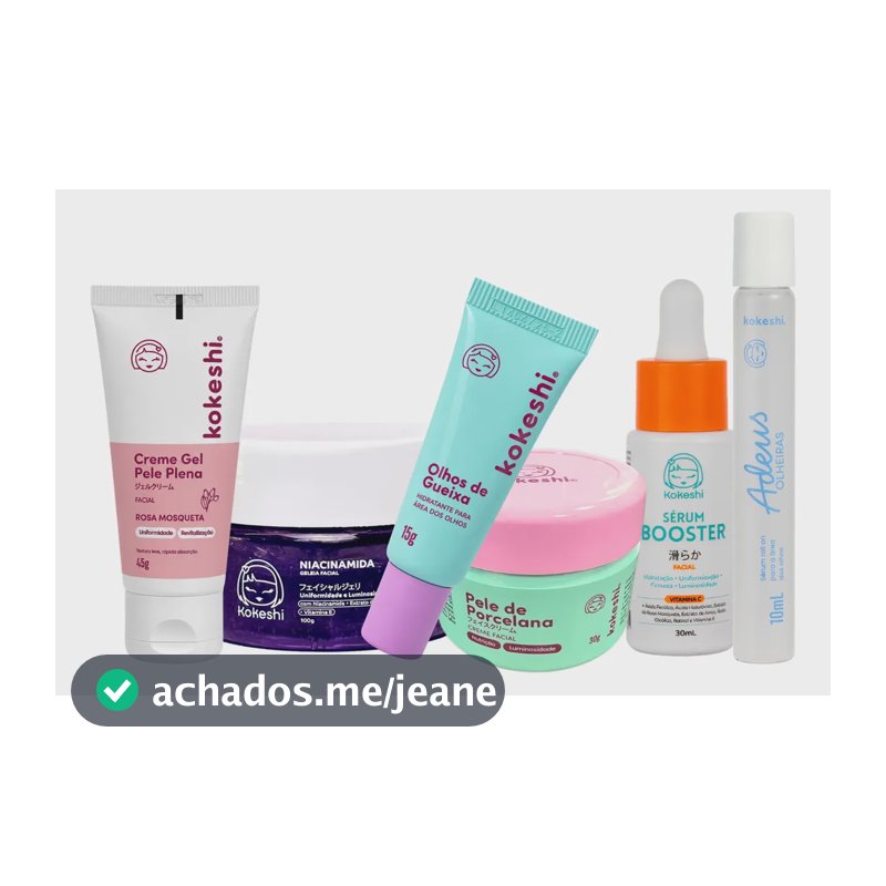 Kit Rotina Facial Completa Kokeshi