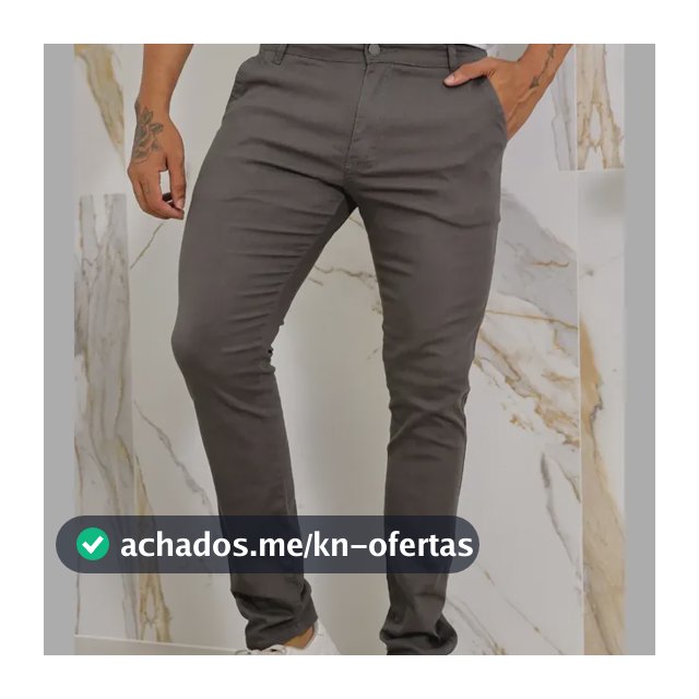 Calça Masculina Sarja Premium Esporte Fino Bolso Faca Lycra
