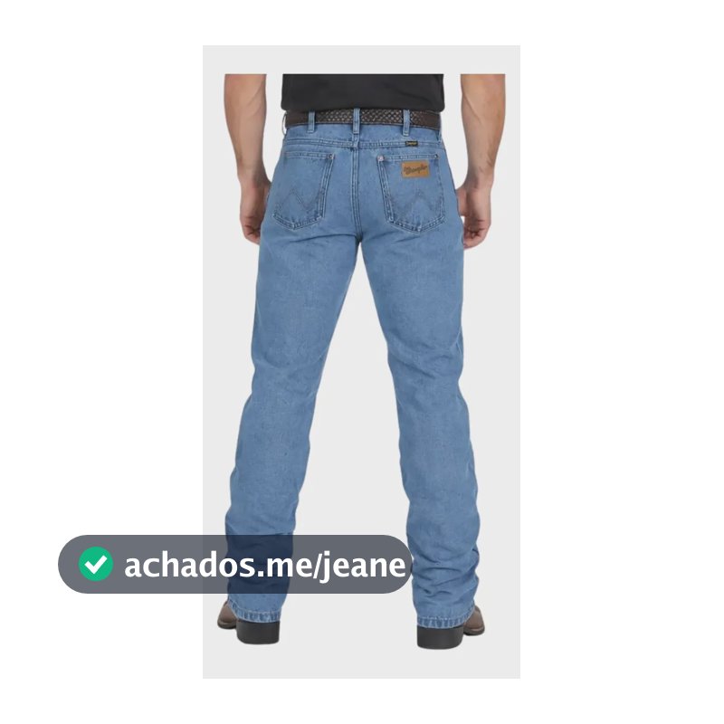 Calça Jeans Wrangler 100% Algodão Importada 13m Cowboy Cut Delavê Importada Algodão 36eua 48br