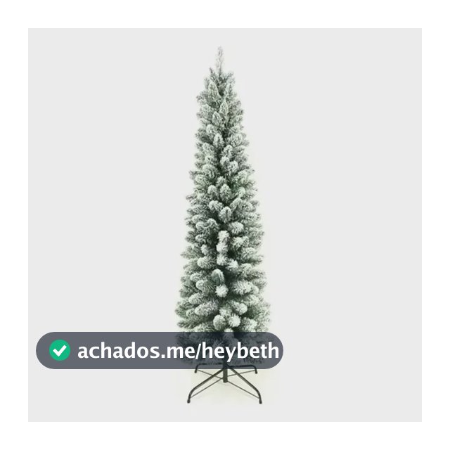 Árvore De Natal Slim Nevada 1,80m 500 Galhos Pinheiro Branca Neve Cheia Luxo LuvinCo