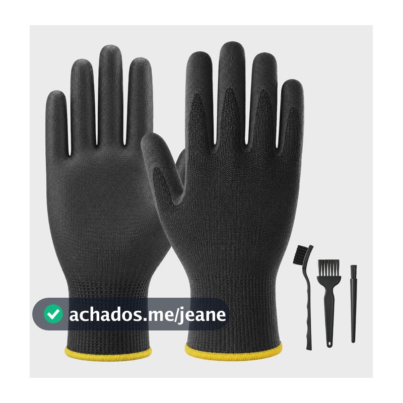 Jogojunto Kit Limpeza Anti Estático ESD com Pincel Escova Luvas para Eletrônicos