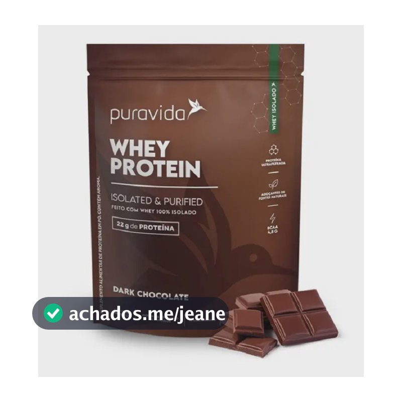 Whey Protein Isolado Dark Chocolate 450g Puravida
