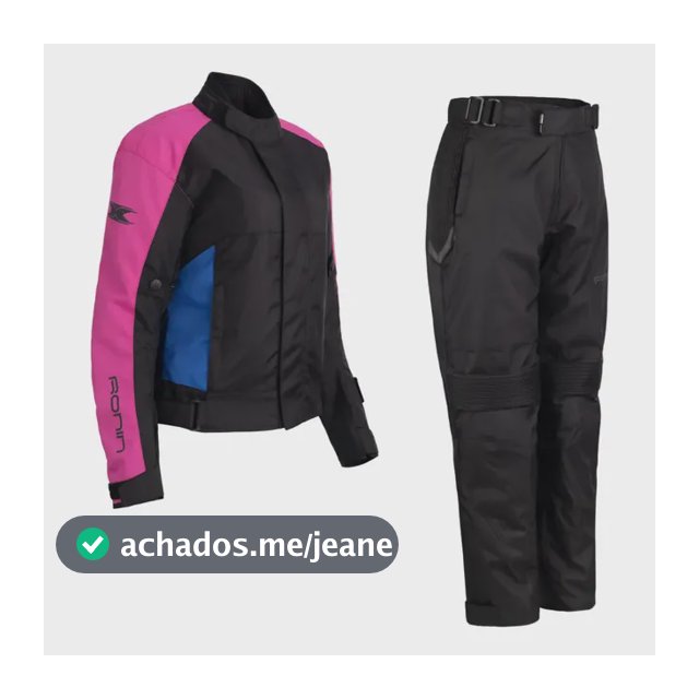 Conjunto Texx Feminino Lady Calça E Jaqueta Ronin Rosa