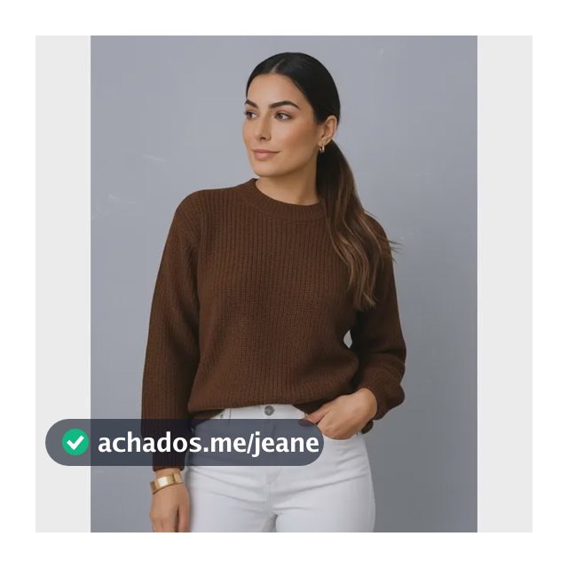 Suéter Blusa Manga Longa Max Cropped Frio Pullover Lã Trico