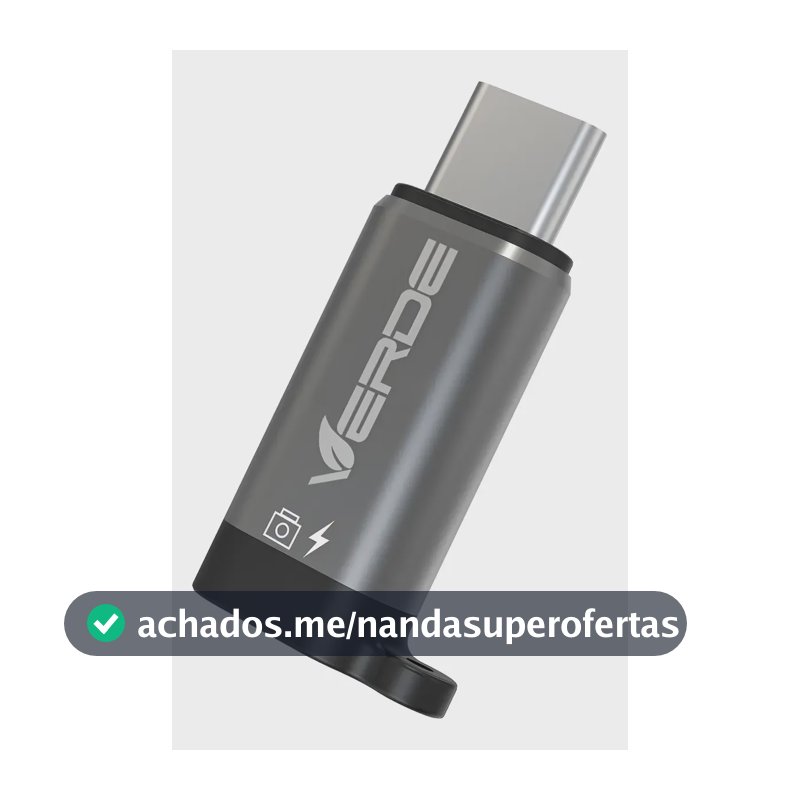 Adaptador Lightning Para Usb-c Compatível Com O iPhone 15/16 Cinza-escuro