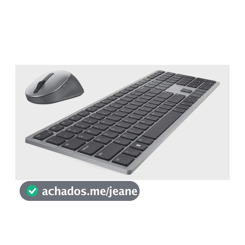 Teclado E Mouse Bluetooth Multi-dispositivos Dell Km7321w Cor Do Teclado Preto Cinzento Titã