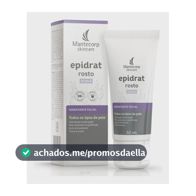 Hidratante Facial Epidrat Acqua 50ml Mantecorp Skincare Todo Tipo De Pele Dia/noite