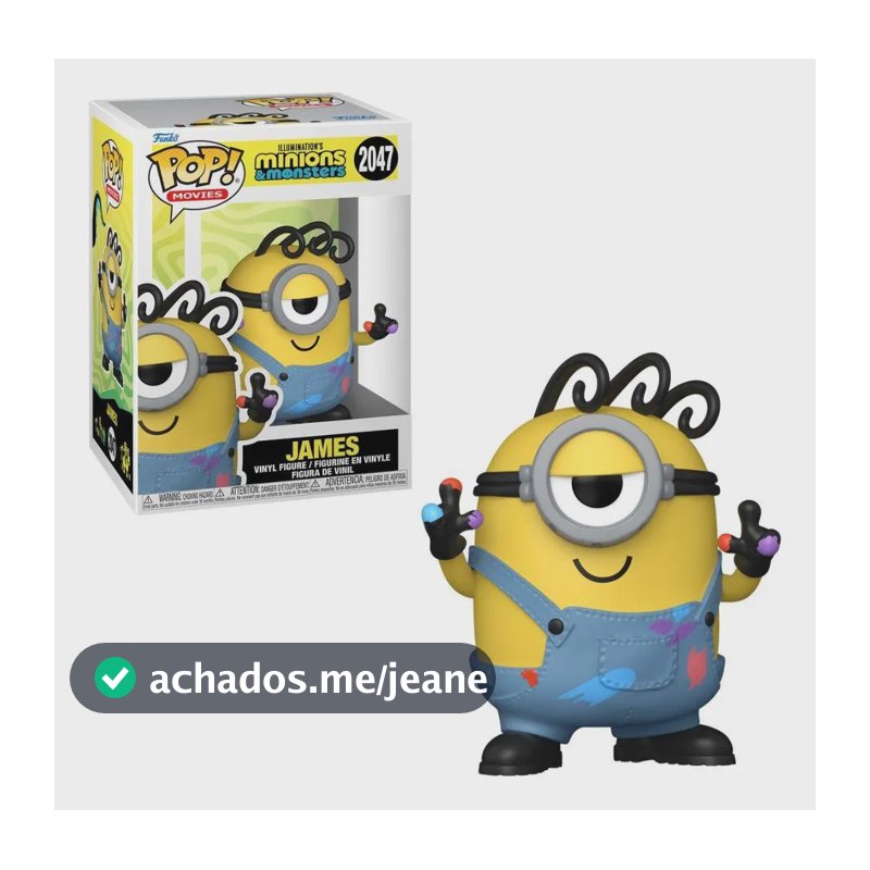 Boneco Funko Pop! Minions E Monstros - James