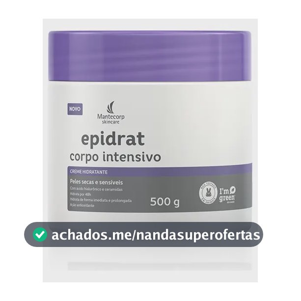Creme Hidratante Epidrat Corpo Intensivo 500g