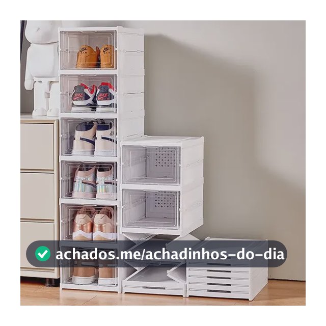 Sapateira Organizador Sapatos Empilhável Vertical 6 Andares