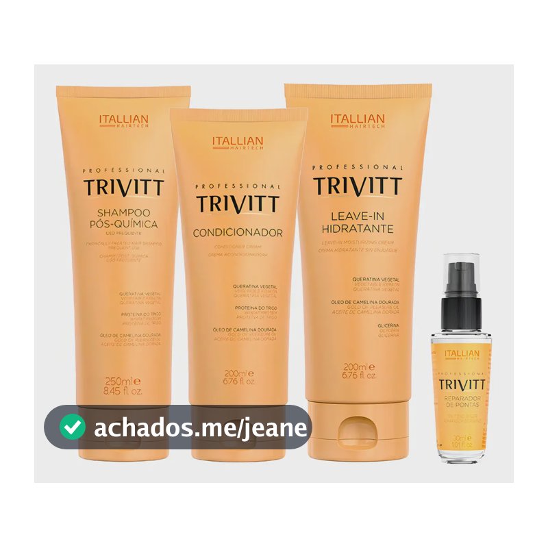 Kit Home Care Trivitt Com Leave-in + Reparador