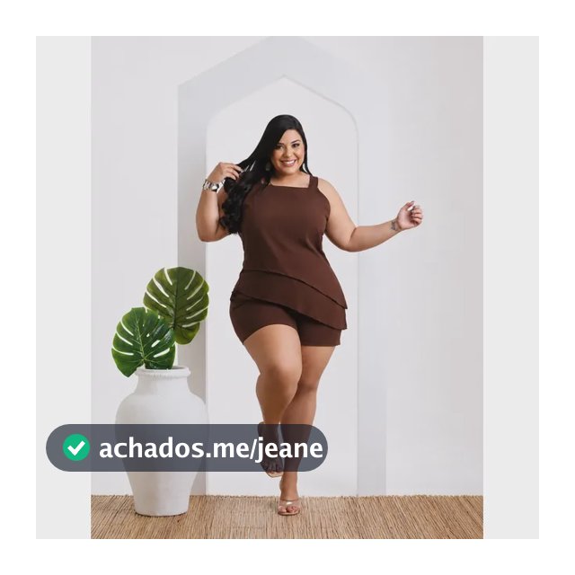 Shorts Feminino Conjunto Alcinha Fashion Duna Plus Size