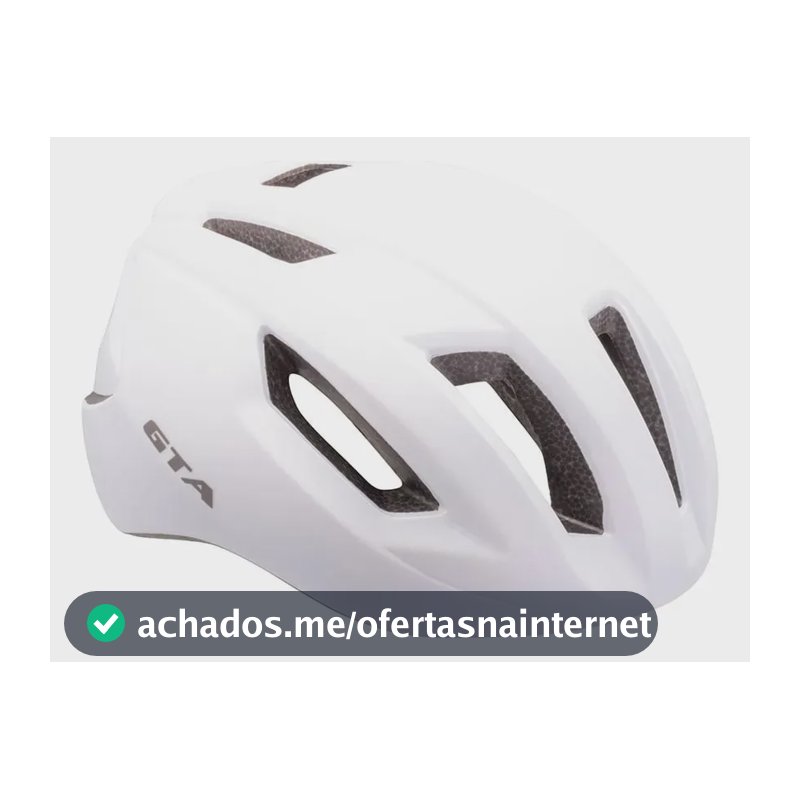 Capacete Ciclismo Gta Bike Road Rider 14 Furos Cor Branco Tamanho 54-58cm