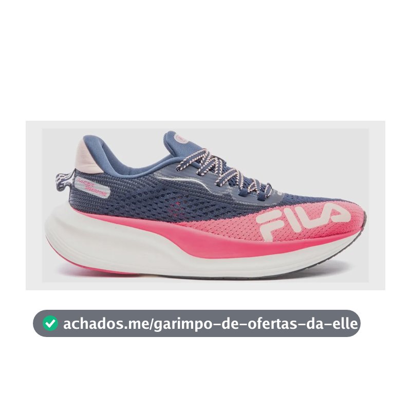 Tênis Fila Racer Speedzone Feminino Corrida E Maratona Marinho/azalea/rose Geométrico 37,0 Br