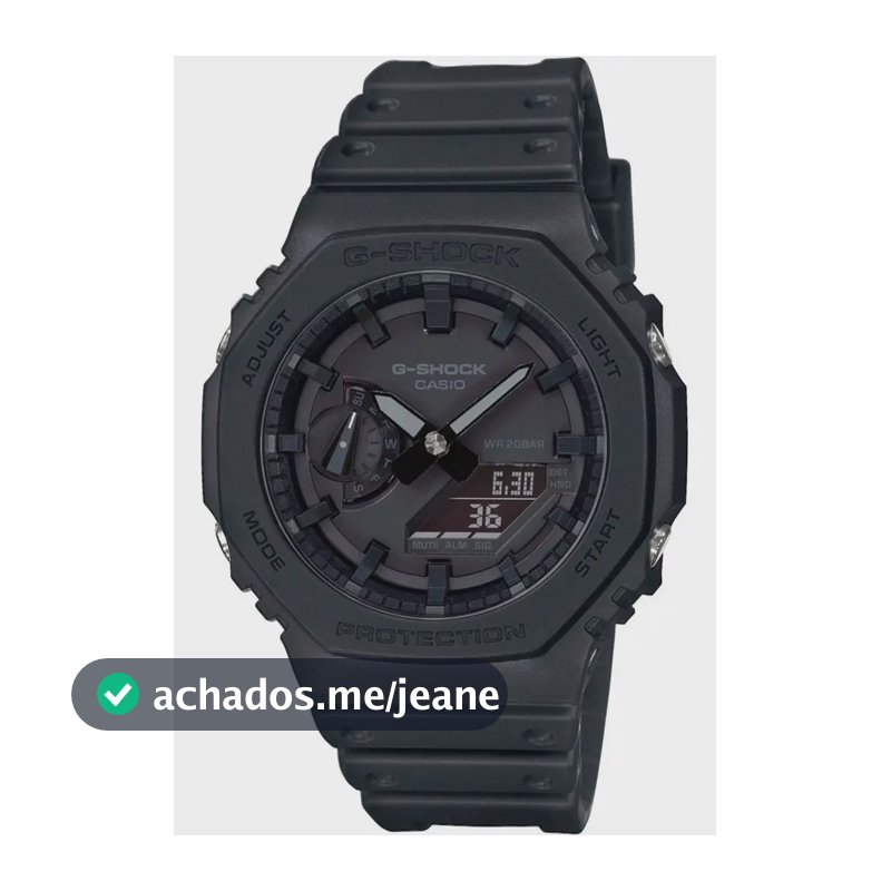 Relógio Casio G-shock Masculino Carbon Ga-2100-1a1dr Preto
