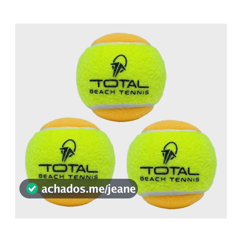 Kit 3 Bolas Beach Tennis | ITF Approved Stage 2 Profissional