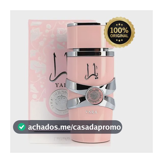 Perfume Árabe Feminino Yara Lattafa Eau De Parfum 100 Ml Original Lacrado