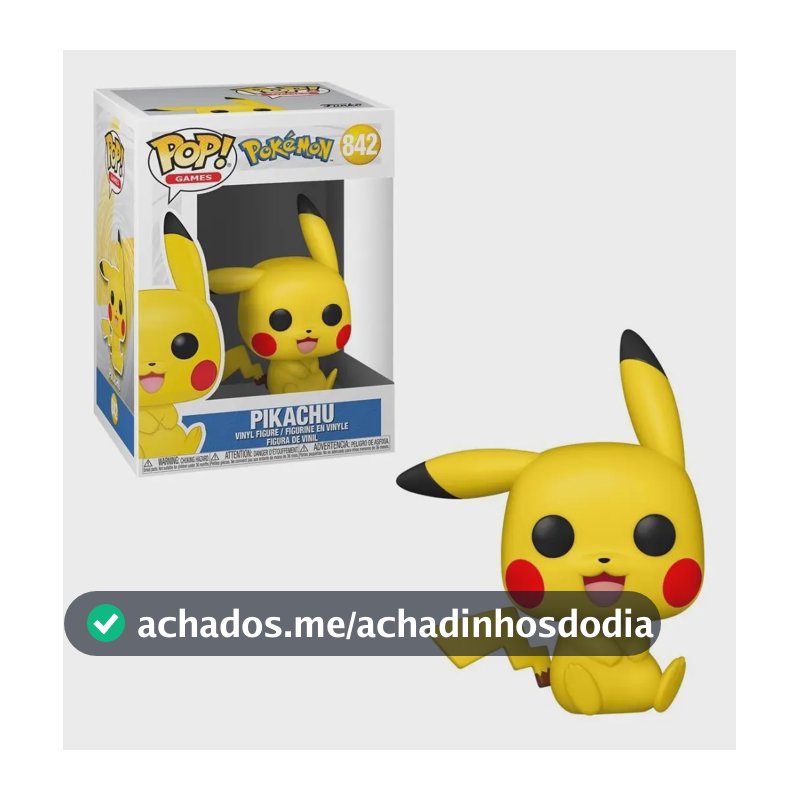 Boneco Funko Pop! Pokémon - Pikachu Sitting