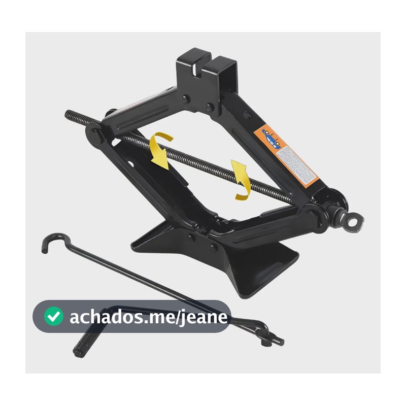 Macaco Sanfona Para Carro Universal 1,5 Toneladas Mecânico