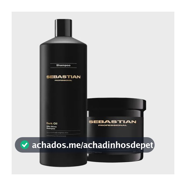 Kit Sebastian Professional Dark Oil Shampoo Máscara