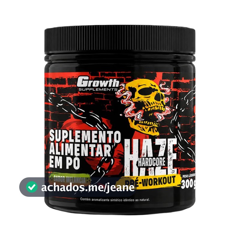 Pré-treino Haze Hardcore Pre-workout 300g Growth Supplements Melancia