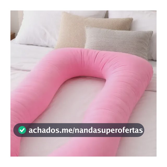 Almofada Gestante Corpo Inteiro Em U Conforto Para Dormir