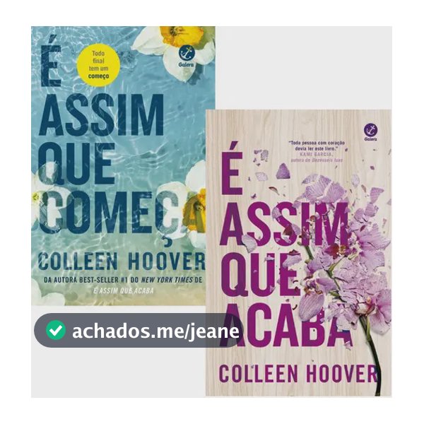 Kit É Assim Que Acaba E É Assim Que Começa, De Colleen Hoover. Série É Assim Que Acaba, Vol. 1 A 2. Editora Galera, Capa Mole, Edição 1 Em Português, 2022
