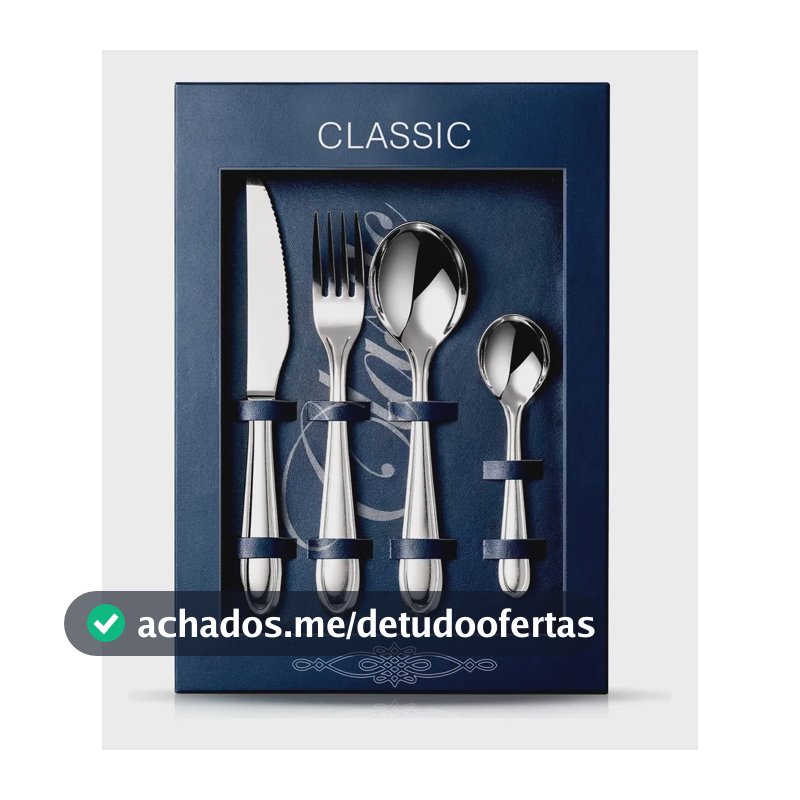 Talheres Jogo Kit Talheres Faqueiro Talheres Inox 16 Peças Inox