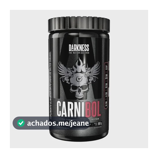 Proteína Darkness Carnibol Beef em pó sabor Caramelo salgado x 900g
