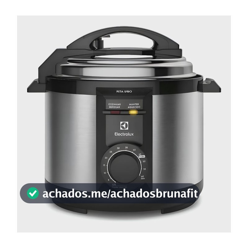 Panela de Pressão Elétrica Electrolux 5L Cor Inox Efficient por Rita Lobo PCE20