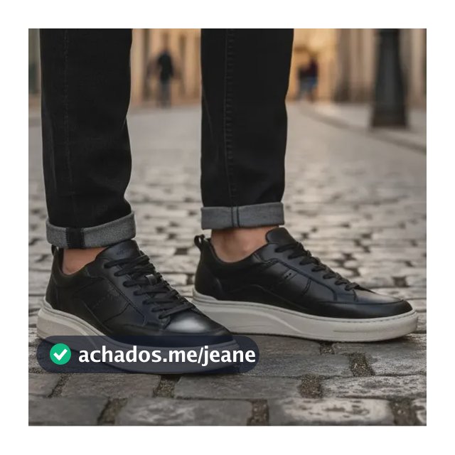 Tênis Masculino Democrata Pace Calce Fácil Couro Legítimo
