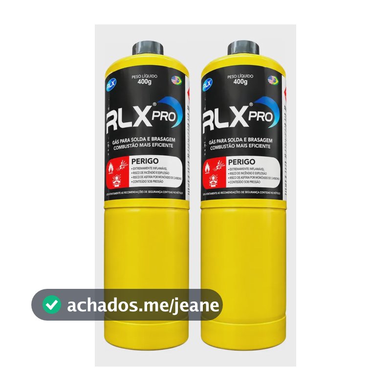 Kit 2 Gás Map Rlx Pro 400g Para Maçarico