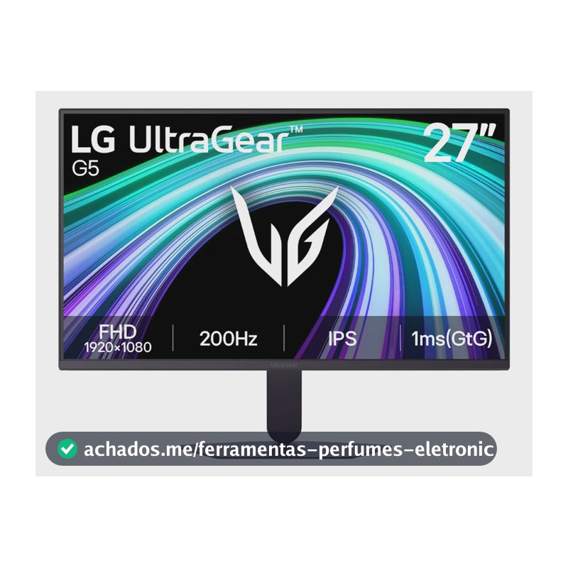 Monitor LG Ultragear - 27g523 - Ips De 27, 200hz, 1ms Preto 127/220v