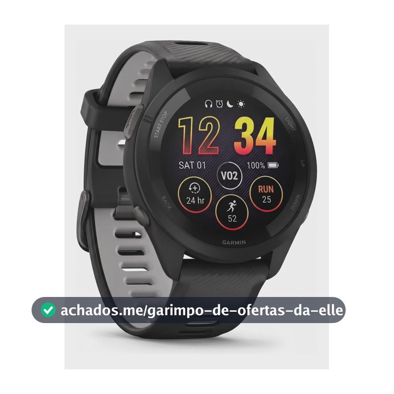 Garmin Forerunner 265 Relógio Inteligente 42,3 Mm Cinza Preto