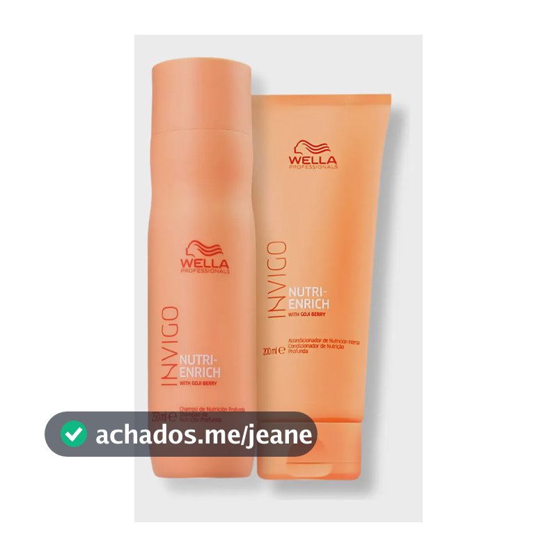 Kit Wella Nutri-enrich - Shampoo 250ml E Condicionador 200ml