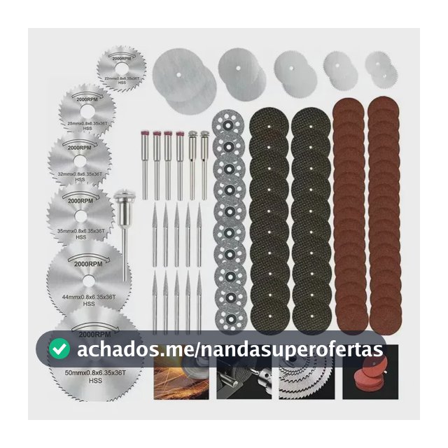 Kit Mini Disco de Corte Serra,Kit 99 Mini Acessórios Micro Retífica,Diamantado Retifica Furadeira Premium,Para Corte E Lixamento