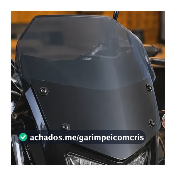 Bolha Parabrisa Acrílico Yamaha Lander 250 2008 A 2024 Fumê