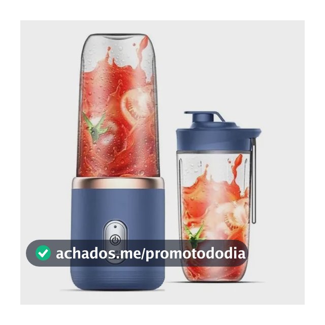 A. Liquidificador Portátil Recarregável Para Shakes 1 Blue