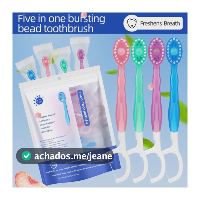 Kit Viagem: Escova + Fio Dental + Pasta  12 Unid
