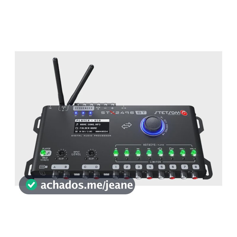 Processador Stx2496 Bt Via Aplicativo Stetsom Display Novo 12v