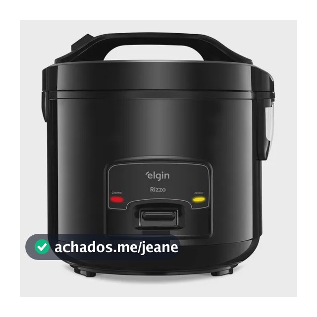 Panela Elétrica de Arroz Elgin Rizzo 5 Xícaras 400W Preta -